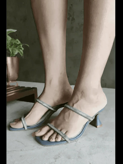Matisse Blue Heels - cunei